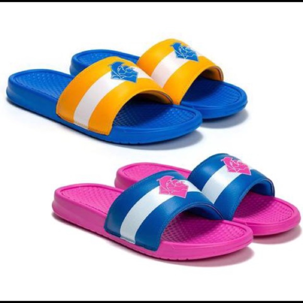 Pink Dolphin sandals unisex
